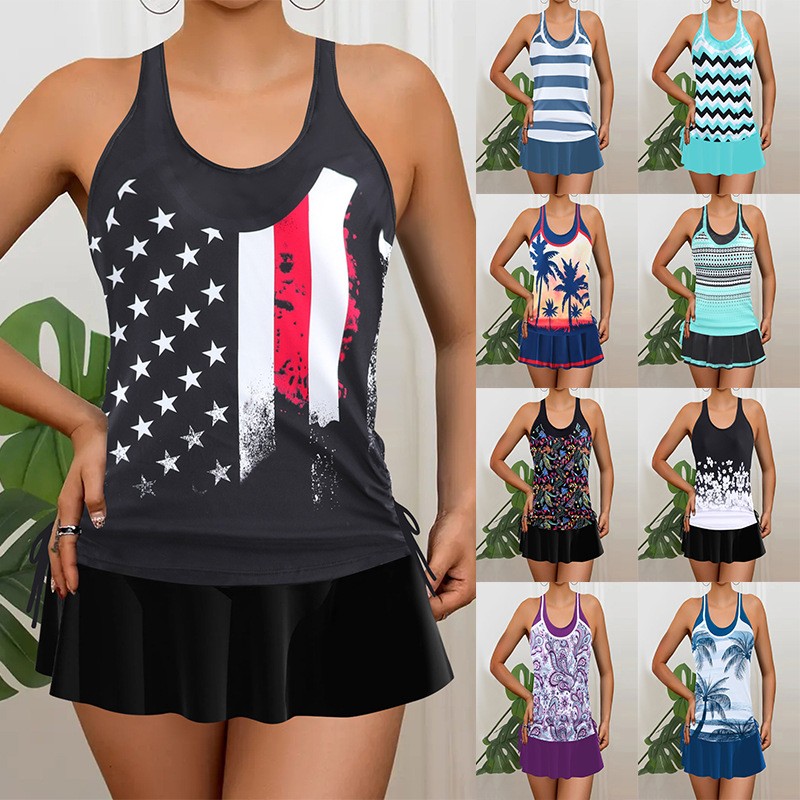 Skirts - Tankini Dames Bikini Mouwloze tanktop Bikini's