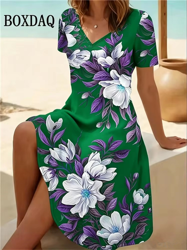 Boho Summer Beach Maxi Dress - 6XL Plus Size Vrouwen Jurken Zomer