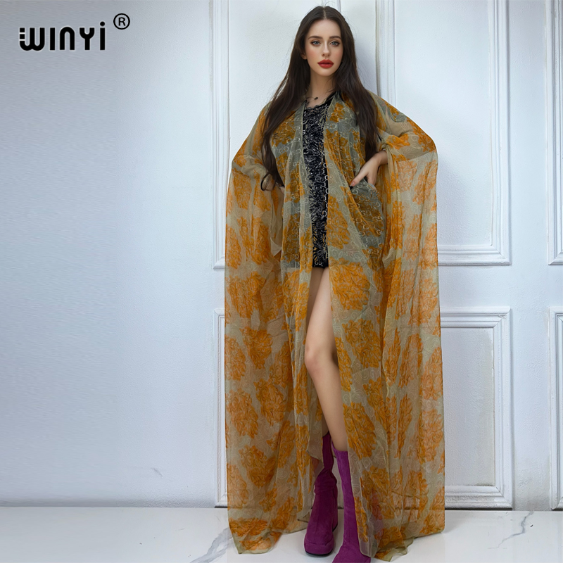 Boho Summer Beach Maxi Dress - WINYI maxi kimono zomer Perspectief sexy