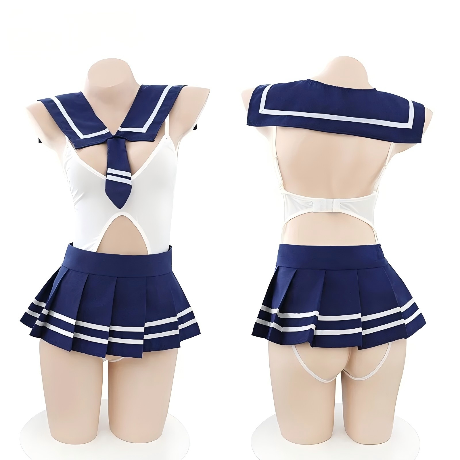 Lingerie - Sexy schoolmeisjesuniform lingerie; aantrekkelijke outfit voor
