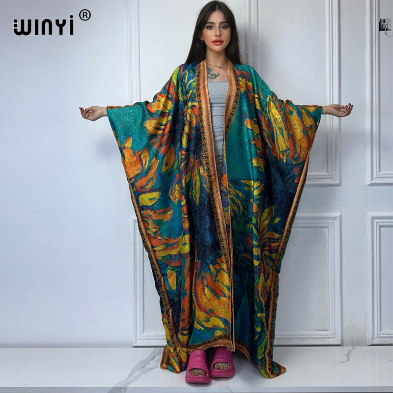 Boho Summer Beach Maxi Dress - WINYI hoge kwaliteit boho print open