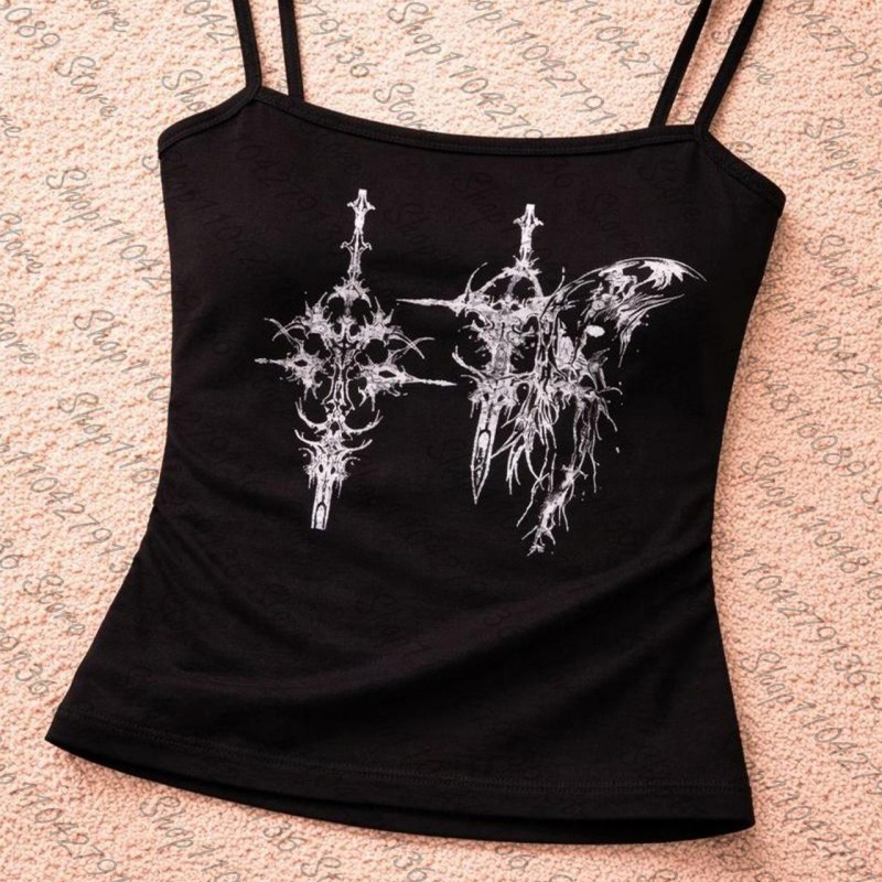 Gotische dames corset tanktop  - Y2K Graphic Baby Tee Crop recensie en prijs