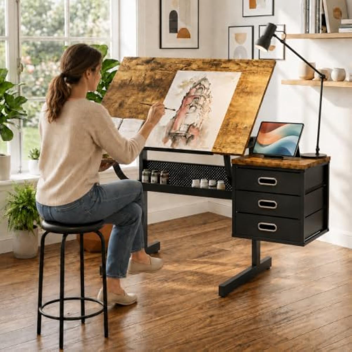 Verstelbaar tekenbureau met ka - Tops recensie en prijs