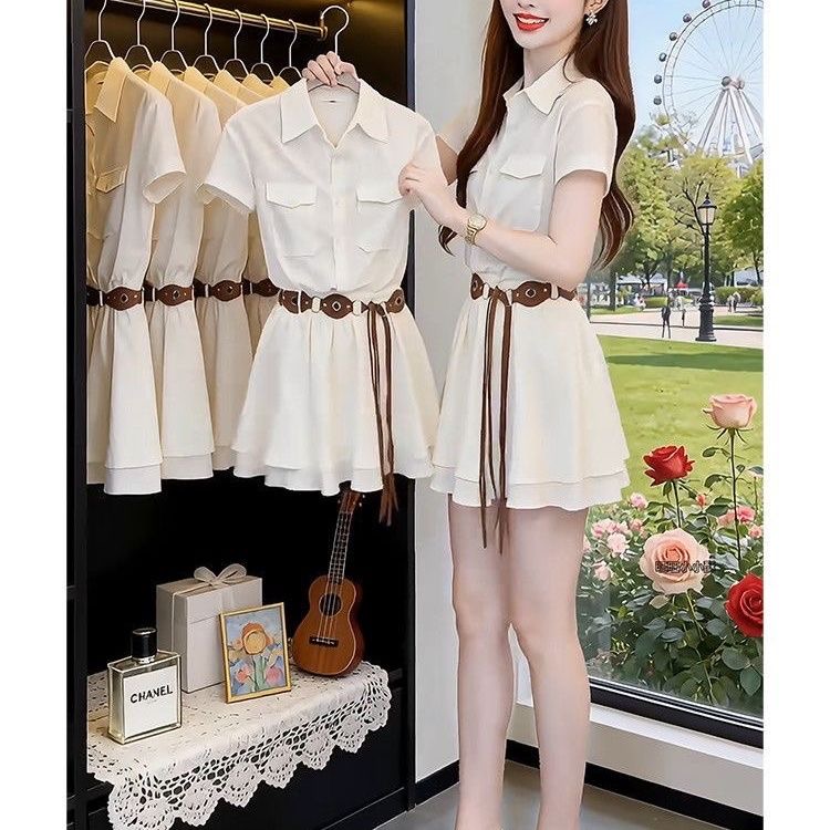 Koreaanse stijl overhemdjurk m - Korean Style A Line Shirt Dress recensie en prijs