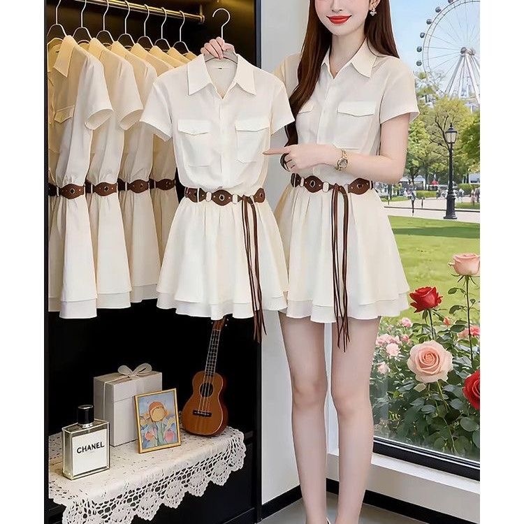 Koreaanse stijl overhemdjurk m - Korean Style A Line Shirt Dress recensie en prijs