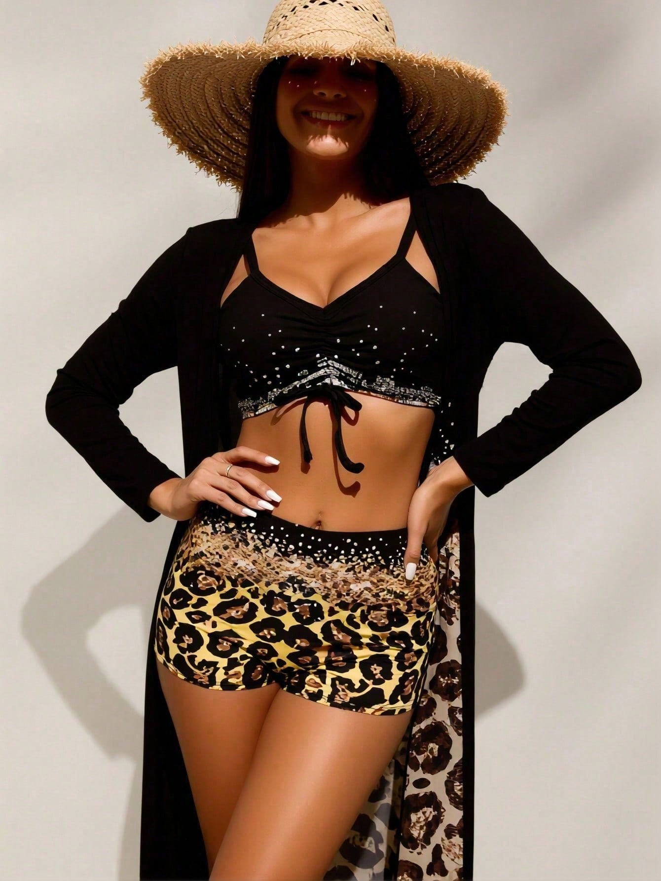 Zwarte bikinitop met strass st - Tops recensie en prijs