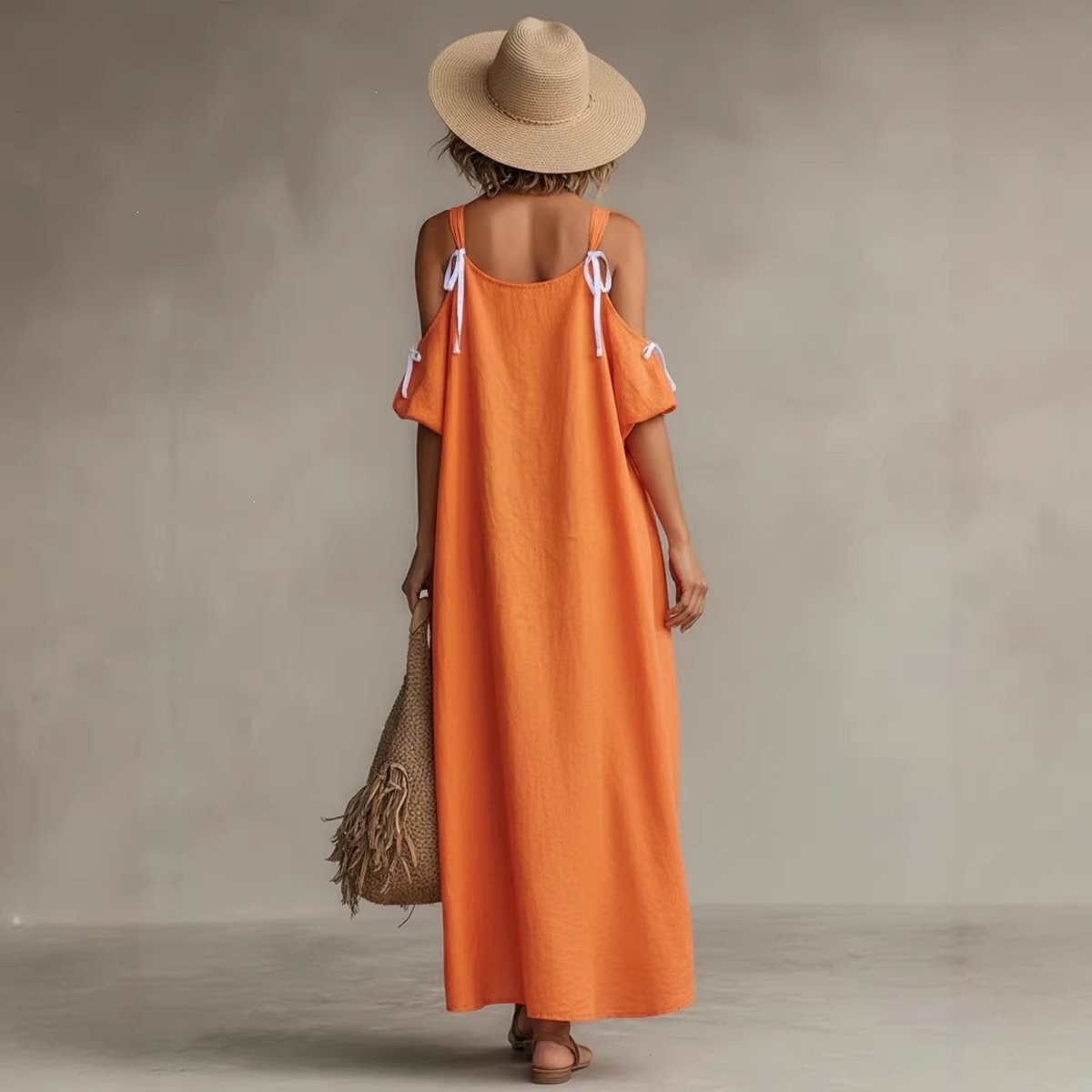 Zomerjurk voor dames met pofmo - Off Shoulder Puff Sleeve Sundress recensie en prijs