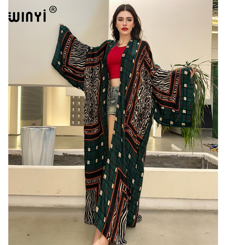 WINYI kimono sexy zomer 2025 v - Boho Summer Beach Maxi Dress recensie en prijs