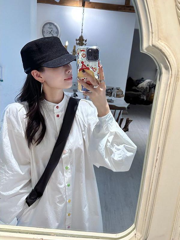 Plus Size Damesjurk met lange  - Korean Style A Line Shirt Dress recensie en prijs