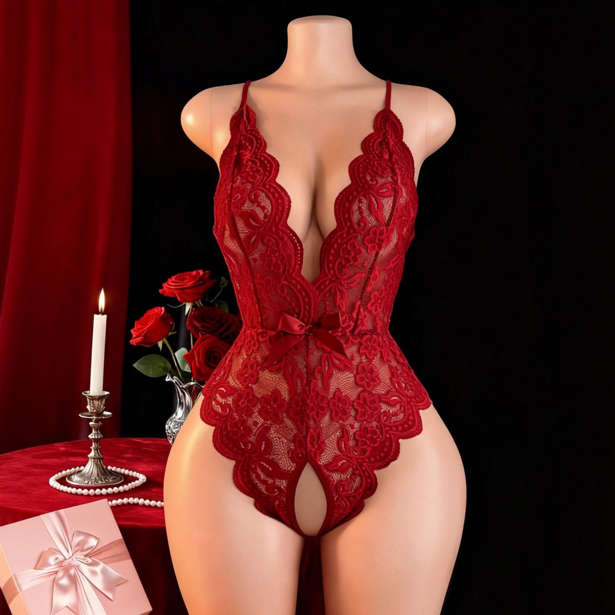 Hot Crotchless sexy lingerie v - Lingerie recensie en prijs