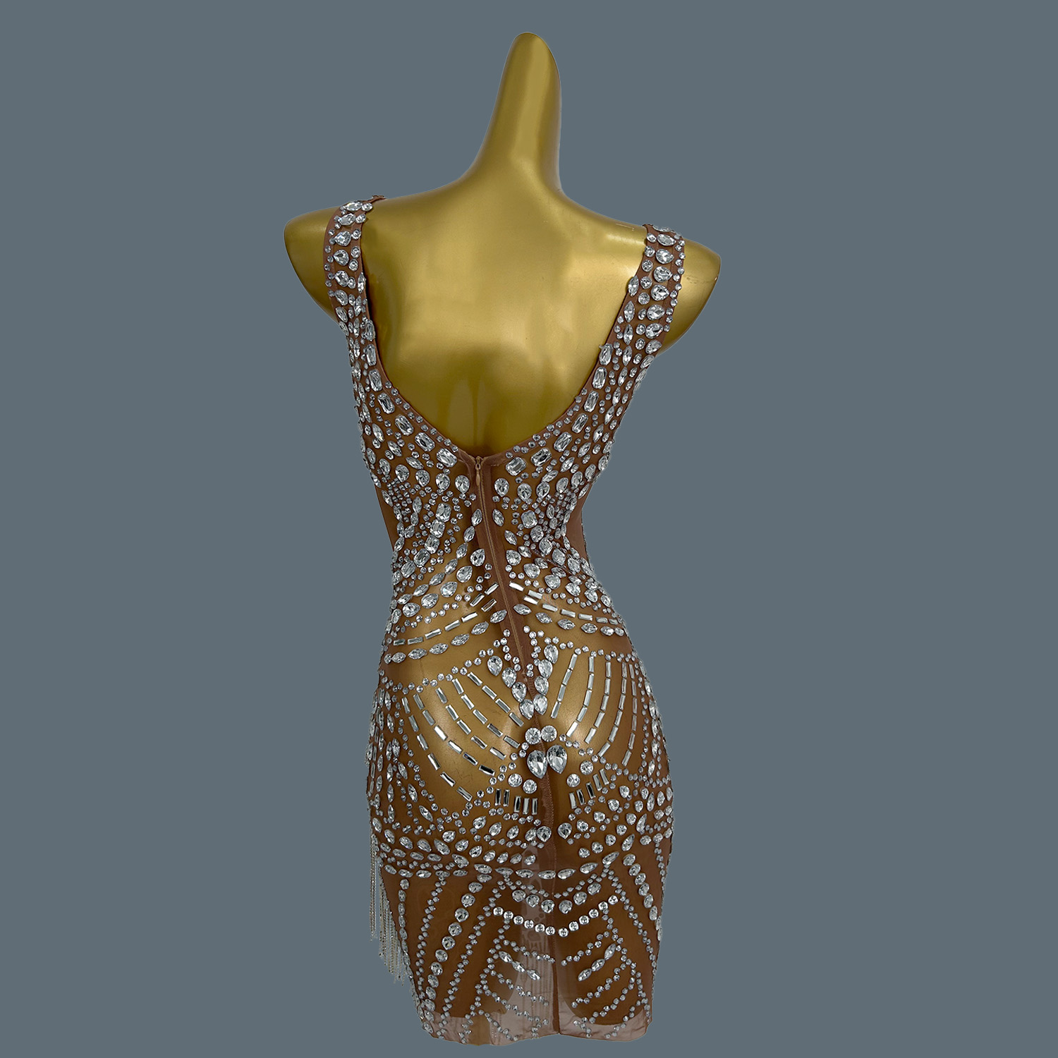 Sexy avondjurken voor vrouwen, - Sparkly Rhinestone Club Party Dress recensie en prijs