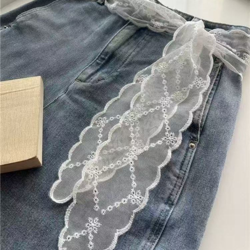 Zoete witte kanten riem voor d - Jeans recensie en prijs