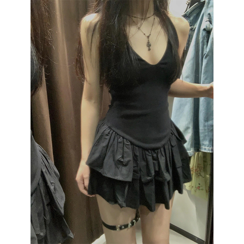 MEXZT Y2K Zwarte Mini Jurk Vro - Y2K Backless Halter Mini Dress recensie en prijs