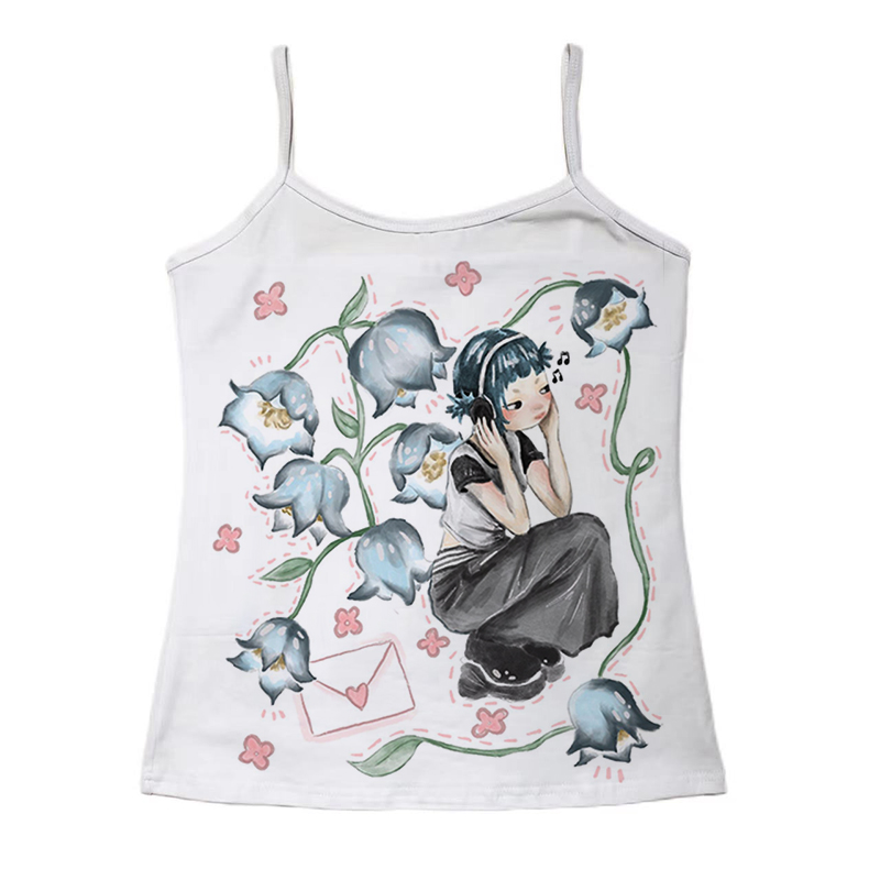 Y2K Koreaanse populaire kledin - Y2K Graphic Baby Tee Crop recensie en prijs