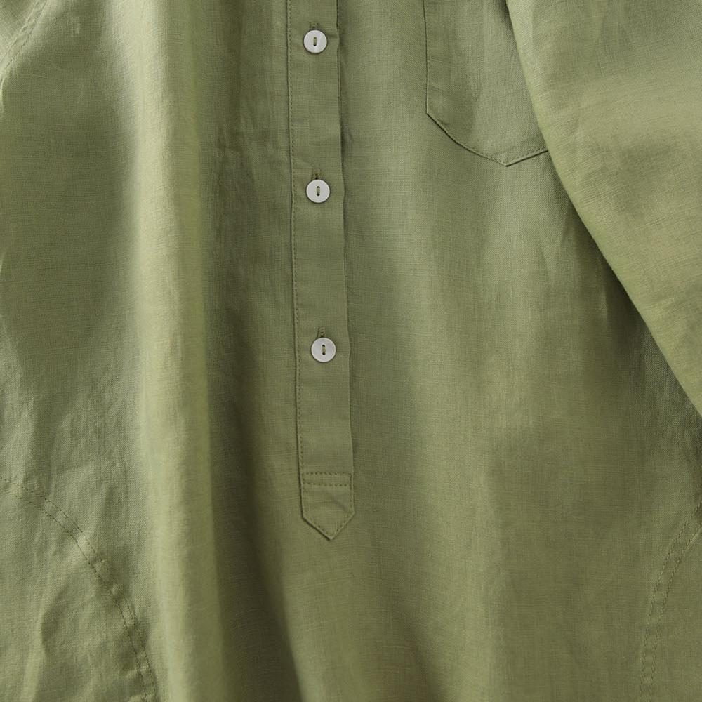 Outlet Japanse stijl linnen ov - Casual Loose Linen Shirt Dress recensie en prijs