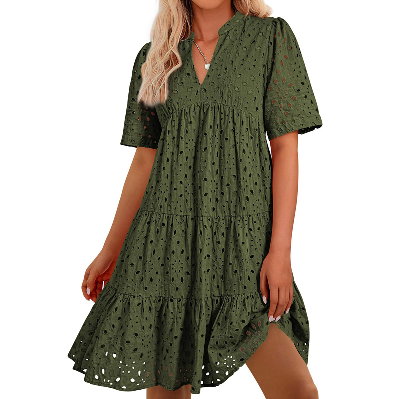 Boheemse zomerjurk voor dames  - French Vintage Floral Midi Dress recensie en prijs