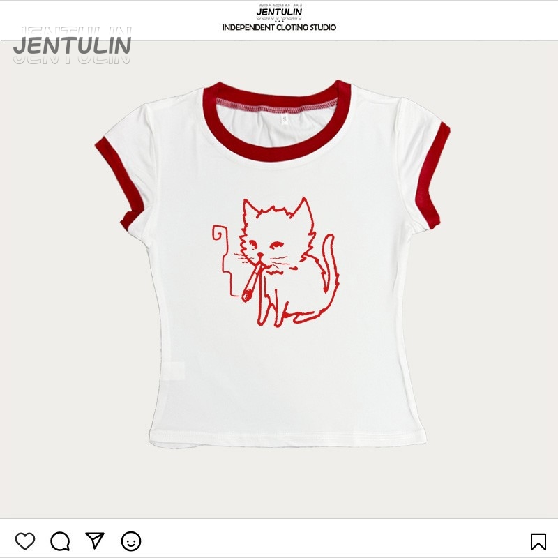 Koreaans stijl Y2K jaren 90 cr - Y2K Graphic Baby Tee Crop recensie en prijs