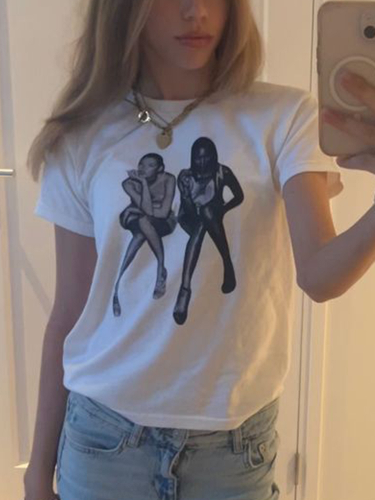 Esthetische Zomer Baby Tee Str - Y2K Graphic Baby Tee Crop recensie en prijs