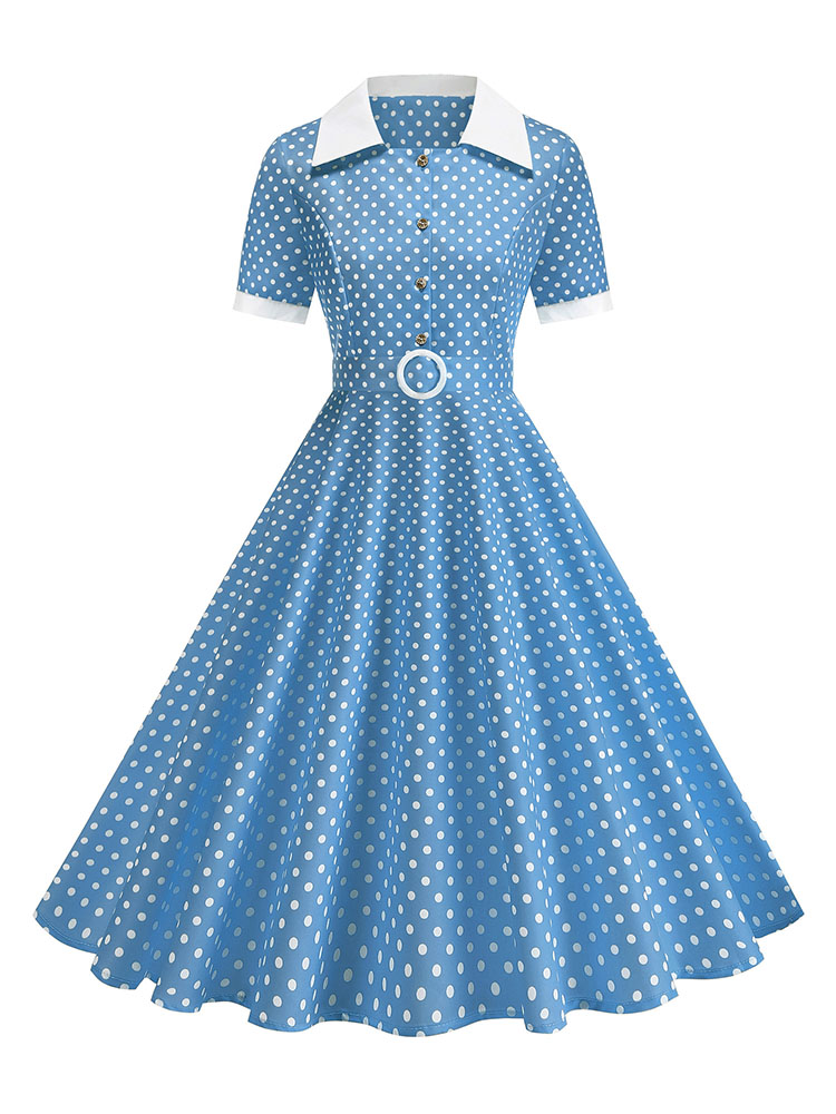 Vintage dames zomerjurk met st - French Vintage Floral Midi Dress recensie en prijs
