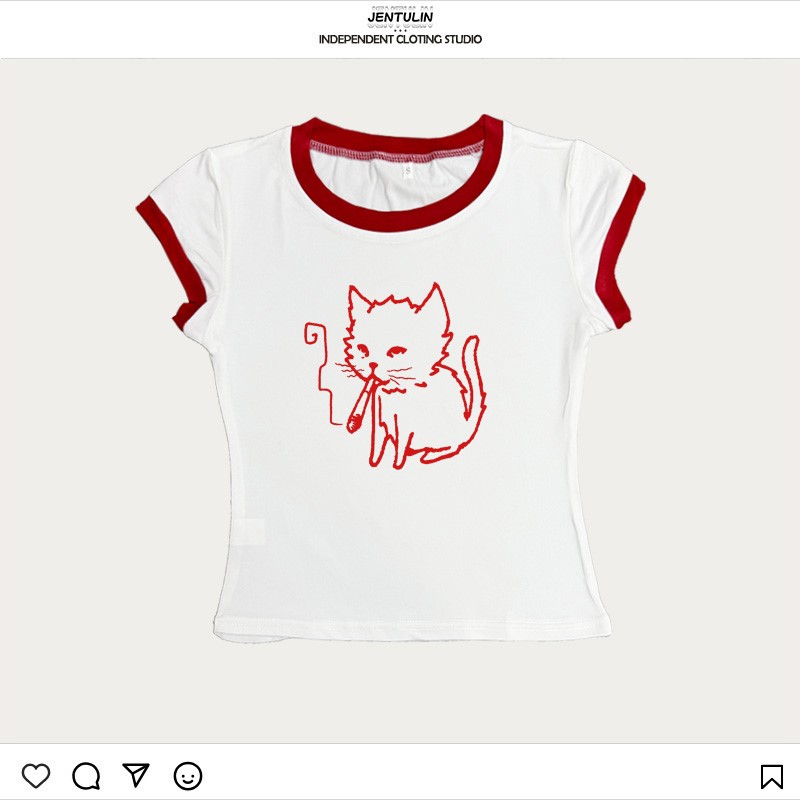 Korea Style Y2K jaren 90 Baby  - Y2K Graphic Baby Tee Crop recensie en prijs