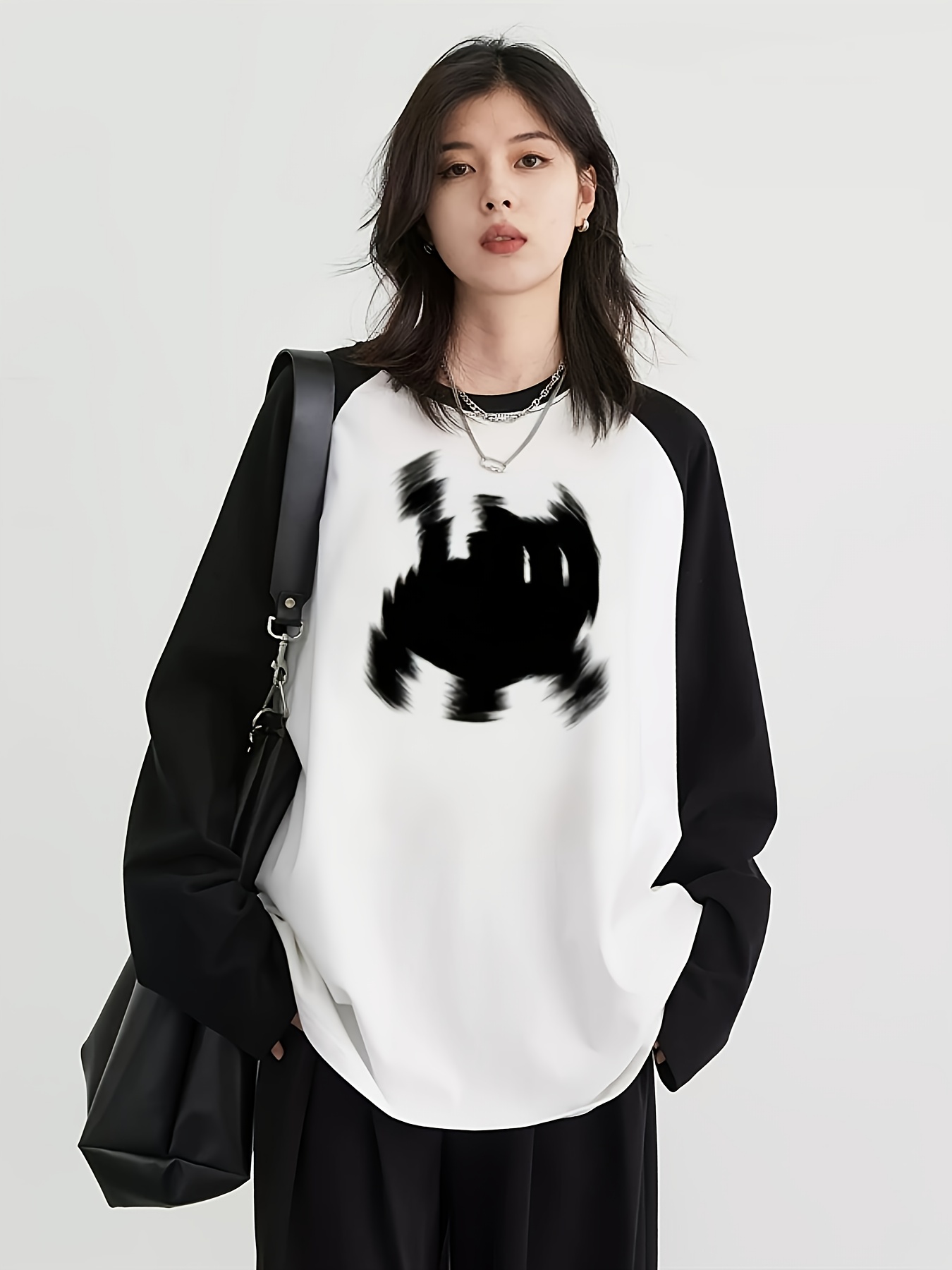 Y2K Dames Raglan T-shirt met l - Blouses recensie en prijs